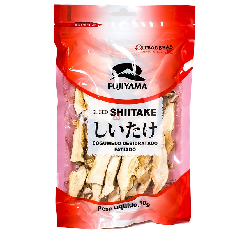 Sliced Shiitake (Shitake Desidratado Fatiado) 50g - Tradbras comprar aqui -  Projeto Verao